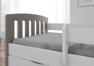 Dětská postel se zábranou Ourbaby Classic Greyhead 160x80 cm bílá
