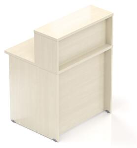 NABYTEK-DESIGNOVY.CZ - NLKA08 12 - Recepční pult s nástavbou Komfort, 80x70x111 cm, javor