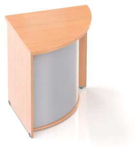NABYTEK-DESIGNOVY.CZ - LKA90 11 - Recepční rohový pult Komfort, 70x70x76 cm, buk