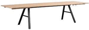 Bělený dubový jídelní stůl Rowico Hamma, 220 cm