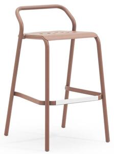 Varaschin Hliníková barová židle nižší Noss, Varaschin, hliník barva dle vzorníku, bez sedáku a bez zádového polštářku