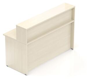 NABYTEK-DESIGNOVY.CZ - NLKA16 12 - Recepční pult s nástavbou Komfort, 160x70x111 cm, javor