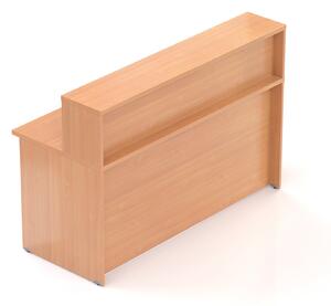 NABYTEK-DESIGNOVY.CZ - NLKA16 11 - Recepční pult s nástavbou Komfort, 160x70x111 cm, buk