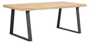Přírodní masivní dubový jídelní stůl Rowico Madis U, 170 cm
