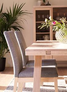Bělený masivní dubový jídelní stůl Rowico Madis, 170 cm