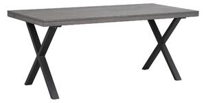 Hnědý masivní dubový jídelní stůl Rowico Madis X, 170 cm