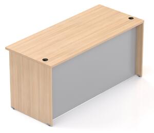 NABYTEK-DESIGNOVY.CZ - Recepční pult KOMFORT, 160×70×76 cm, dub/šedá – LKA16 05