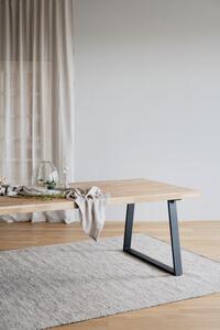 Přírodní masivní dubový jídelní stůl Rowico Madis U, 220 cm