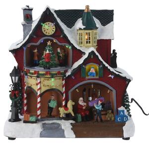 Pohyblivá vánoční scéna Sídlo Santa Clause