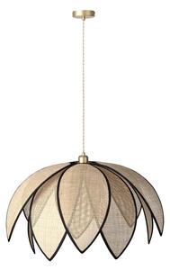 Osram - Lustr na lanku DECOR RATTAN 1xE27/15W/230V pr. 67 cm béžová/černá