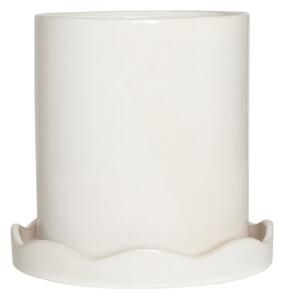 OYOY Living Design - Nami Květináč s Rostlinami w/Talíř Medium White