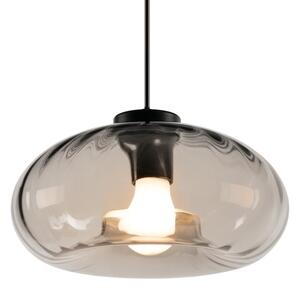 Osram - Lustr na lanku DECOR SMOKE 1xE27/12W/230V pr. 28 cm černá/kouřová šedá