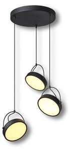 Osram - LED Lustr na lanku DECOR PUCK 3xLED/12W/230V CRI 90 černá