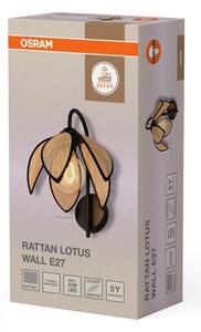 Osram - Nástěnná lampa DECOR RATTAN 1xE27/15W/230V béžová/černá
