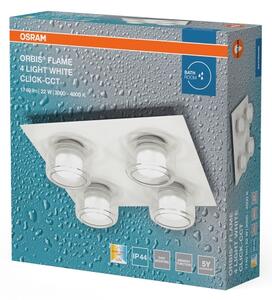 Osram - LED Koupelnové stropní svítidlo ORBIS FLAME 4xLED/5,5W/230V IP44 bílá