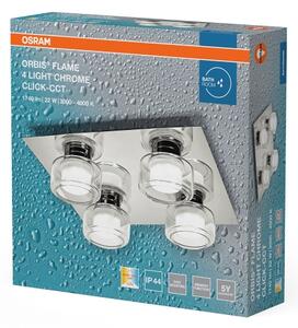 Osram - LED Koupelnové stropní svítidlo ORBIS FLAME 4xLED/5,5W/230V IP44 chrom