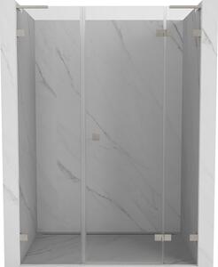 Mexen Lunar L, Otočné pravé sprchové dveře 120 cm, 8mm čiré sklo, ocelový profil, 834SL-120-050-97-00-P