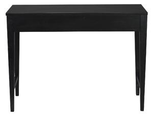 Černý masivní dubový konzolový stolek Rowico Featti, 100 cm