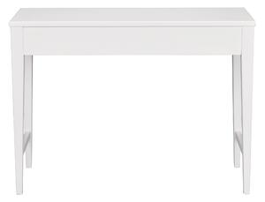 Bílý masivní březový konzolový stolek Rowico Featti, 100 cm