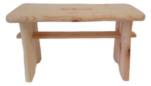 Dřevěná stolička, borovice, 39 x 19 x 21 cm