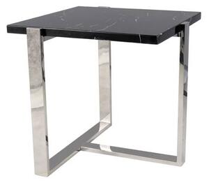 Přístavný stolek VILO černá/stříbrná
