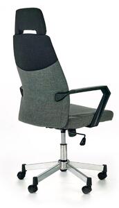 Kancelářská otočná židle s vysokým opěradlem Grafitová PLATO