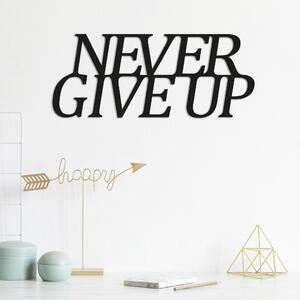 ASIR Nástěnná dekorace kov NEVER GIVE UP 50 x 20 cm