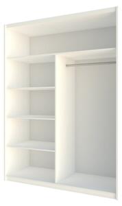 Skříň Bercy 160, Barva: bílá / zrcadlo 5902928024586