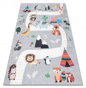 Dywany Łuszczów Dětský kusový koberec Bambino 2160 Indian grey - 80x150 cm