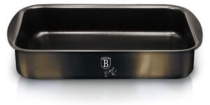 BERLINGERHAUS Pečící plech hluboký s mramorovým povrchem Shiny Black Collection 35x27cm BH-6804