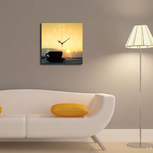 ASIR Nástěnné hodiny MDF ZÁPAD SLUNCE 40 x 40 cm
