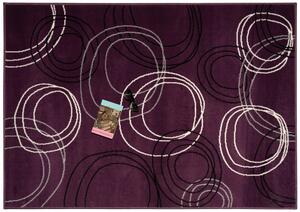 Alfa Carpets Kusový koberec Kruhy lila ROZMĚR: 160x230