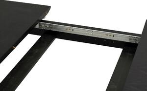 Černý jasanový rozkládací jídelní stůl Rowico Fend, 180/220/260 cm
