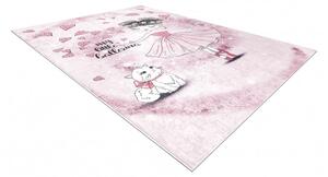 Dywany Łuszczów Dětský kusový koberec Bambino 2185 Ballerina pink - 80x150 cm