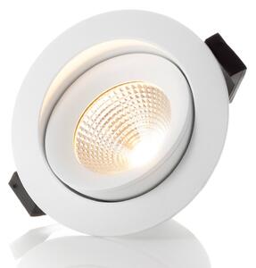 The Light Group SLC One 360° LED vestavné světlo bílé 2 700K, stmívatelný, Bílá / opál, Obývací pokoj / jídelna, Hliník, Moderní, Zapuštěné kulaté
