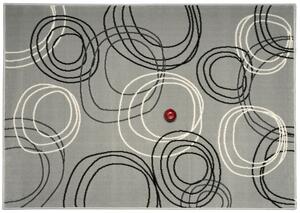 Alfa Carpets Kusový koberec Kruhy grey ROZMĚR: 160x230