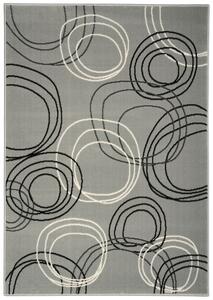 Alfa Carpets Kusový koberec Kruhy grey ROZMĚR: 80x150