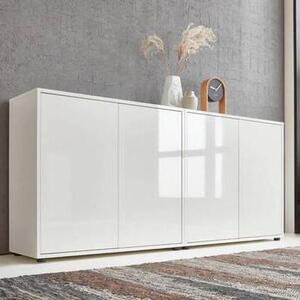 ŠIROKÁ KOMODA, bílá, vysoce lesklá bílá, 158/73/33 cm MID.YOU - Široké komody, Online Only
