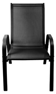 Aga 2x Zahradní židle MR4400BC-2 Černá