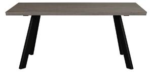 Tmavě hnědý dubový jídelní stůl Rowico Olym, 170 cm