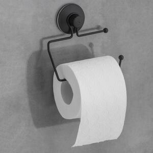 Erga Uchwyt na papír toaletowy czarny na przyssawkę - Yoka