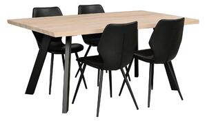 Bělený dubový jídelní stůl Rowico Olym, 170 cm
