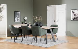 Bělený dubový jídelní stůl Rowico Olym, 240 cm
