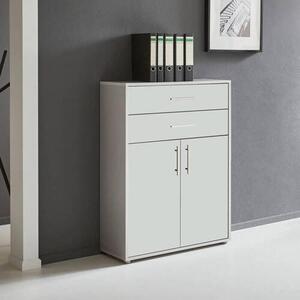 SKŘÍŇ NA ŠANONY, šedá, bílá, 84,5/114/33 cm MID.YOU - Online Only kancelářský nábytek, Online Only