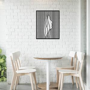 ASIR Nástěnná dekorace kov TVÁŘ ZA ZÁVĚSEM 40 x 48 cm