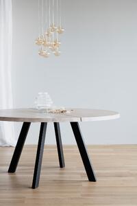 Bělený dubový jídelní stůl Rowico Olym, 160 cm