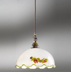 Kolarz 731.30.113 - Lustr na lanku NONNA 1xE27/75W/230V pr. 20 cm víno/jahody