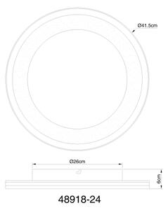 Globo 48918-24 - LED Stmívatelné stropní svítidlo CLARINO LED/24W/230V + DO