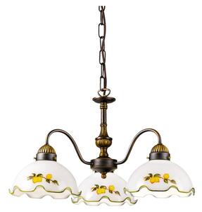 Kolarz 731.83.116 - Lustr na řetězu NONNA 3xE27/75W/230V citrony