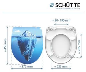 Schütte Záchodové prkénko se zpomalovacím mechanismem (ledovec) (100253145002)